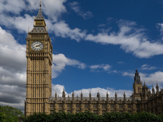 Fototapeta na wymiar Big Ben, Houses of Westminster, London, England