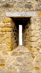 window in castle st. Jorge