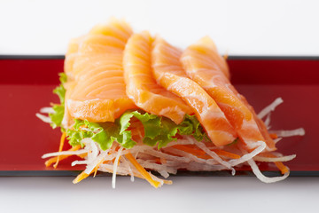 Salmon on the radish