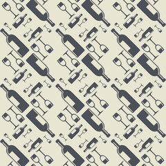 Seamless pattern, wine theme