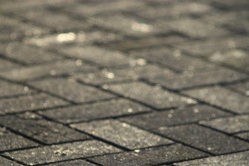 texture tile paved roadway