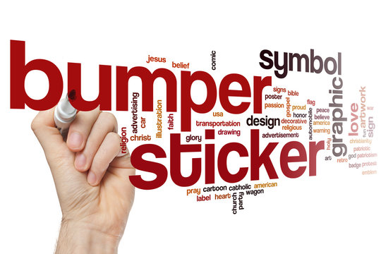 Bumper Sticker Word Cloud