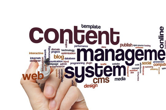 Content management system word cloud