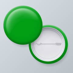 Blank Green Vector Badges