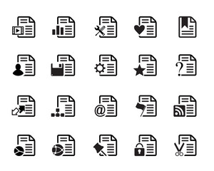 Web document page Icons vector illustration, available in jpeg and eps formats