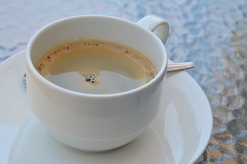 espresso coffee in cup