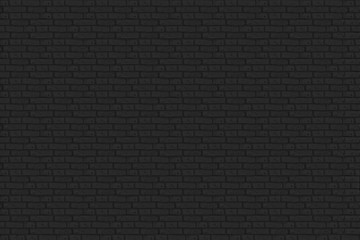 Black misty brick wall for background or texture