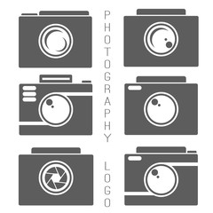Vector collection of photography logo templates. Photocam logotypes. Photography vintage badges and icons. Photo labels.