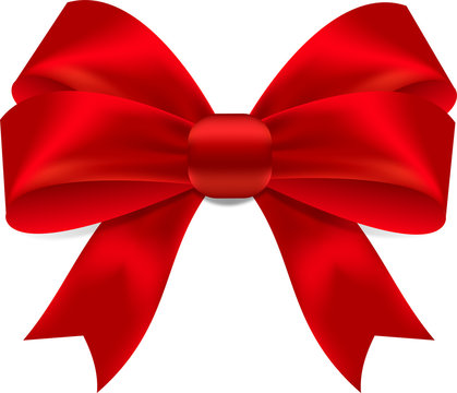 Red Vector Bow