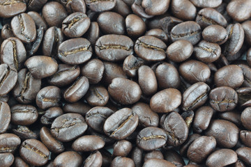 Coffee roasted beans.