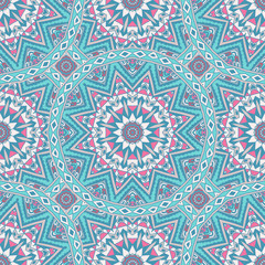 Fototapeta premium Abstract winter frosty background seamless vector pattern