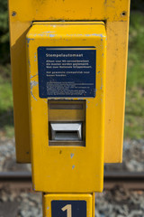 ticket  stamping machine in holland