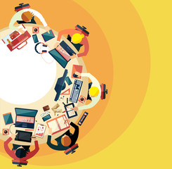 Different professions. Business