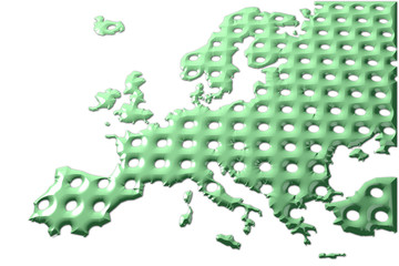 Mappa Europa 3D texture