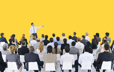 Business People Seminar Conference Meeting Presentation Concept