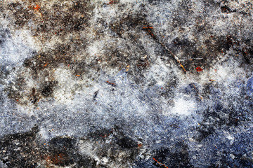 background texture of the snow-covered ground
