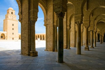 Tunisia, Kairouan, the Sidi Oqba mosque olso known as the Grand Mosque