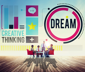 Dream Goal Target Aspiration Imagination Inspiration Concept
