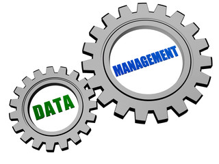data management in silver grey gears