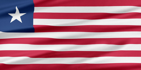 Liberia Flag.