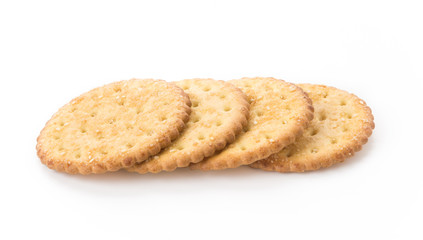 marie sesame biscuit on white background