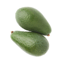 Green avocados composition isolated