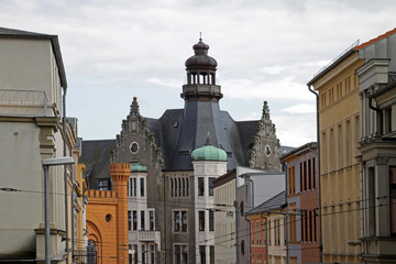 Fototapeta premium Häuser in Schwerin