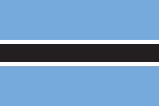 Botswana Flag Vector