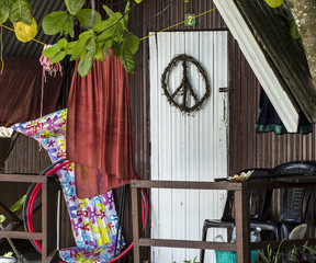 Hippie bungalow on the beach