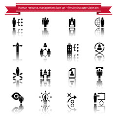 Human Resource, Business and Strategy Icons