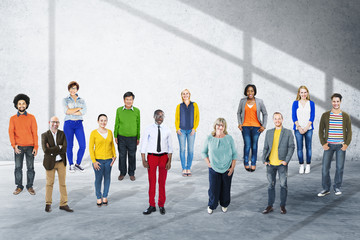 Fototapeta premium Diversity People Community Standing Concept