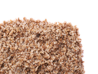 Surface covered with cooked buckwheat