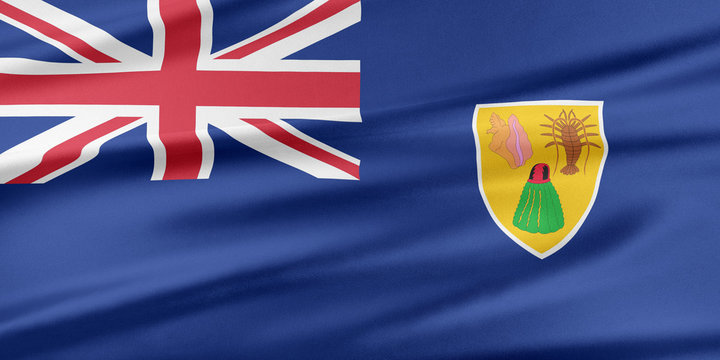 Turks and Caicos IslandsFlag. - Powered by Adobe
