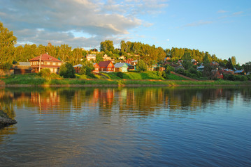 Obraz premium Летний вечер в Плёсе