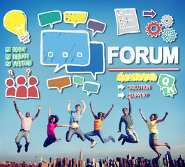 Forum Chat Message Discuss Talk Topic Concept