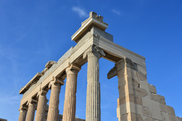 Naklejka premium Temple de l'Erechteion sur l'Acropole à Athènes