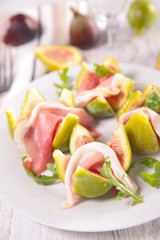 fresh fig and prosciutto