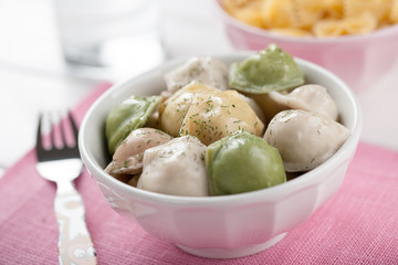Colorful dumplings
