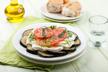 Eggplant with mozzarella