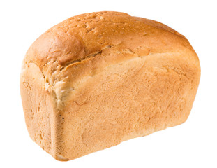 Bread isolated on white