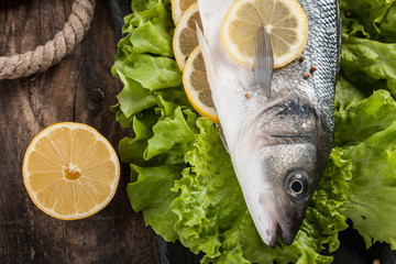 Raw fresh fish