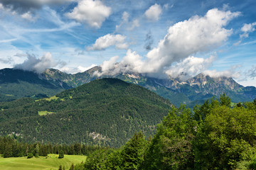 Majestic scenic view of mountains