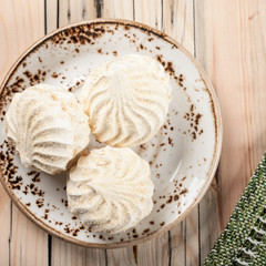 White marshmallows