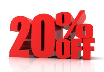 twenty percent off sale