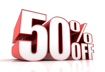 fifty percent off sale