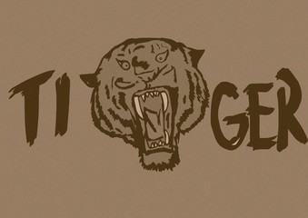 Tiger icon vintage