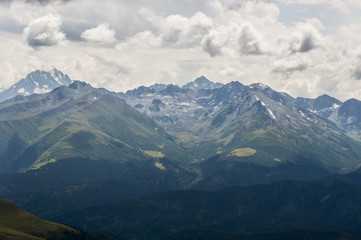 Mountains Peaks Panorama