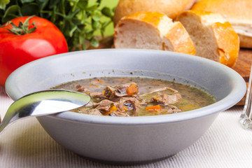Chicken gizzards stewed.