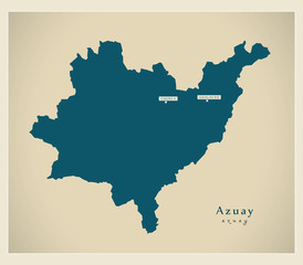 Modern Map - Azuay EC