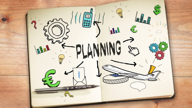 Digital animation of planning concept